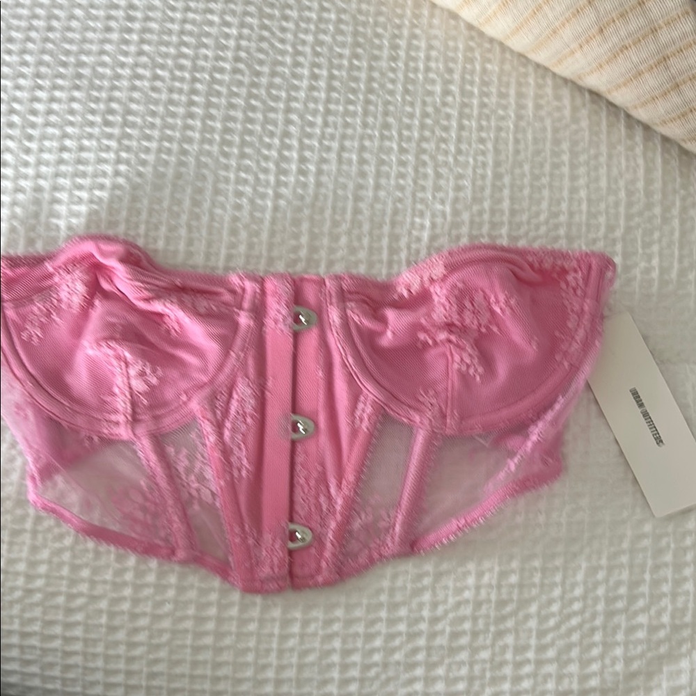 Pink Lace Bustier